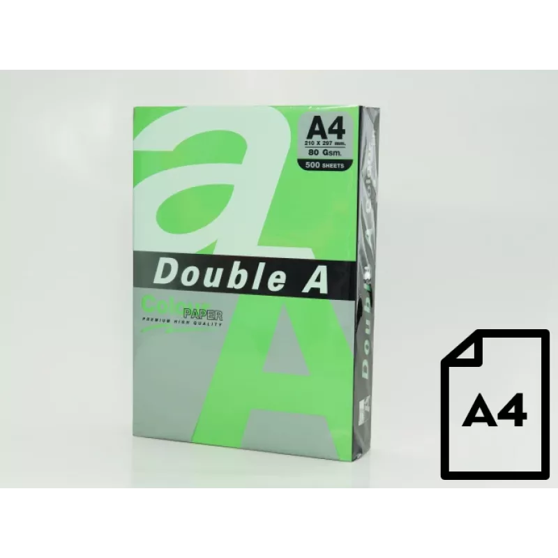Carta colorata Double A, 80g, A4, 500 fogli, Parrot