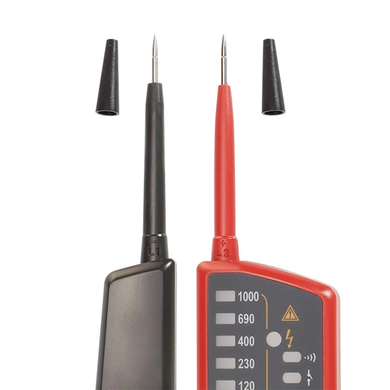 Tester di tensione e continuità Unit UT18E con display LCD e rilevamento di tensione senza contatto