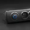 Protezione da sovratensione Qoltec 50112 nero 6 prese AC 230V 3m