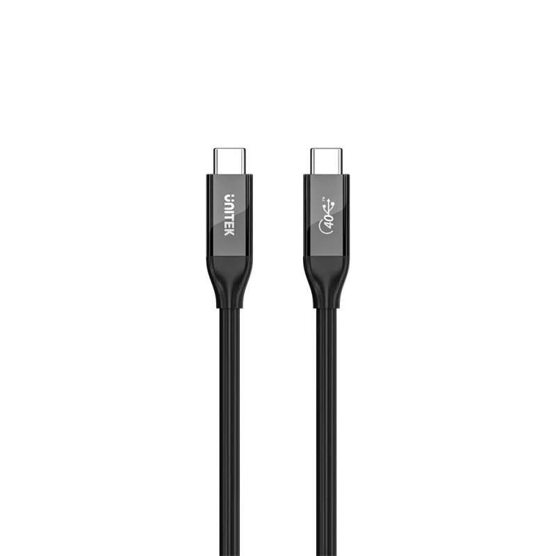 Cavo USB-C Unitek C14100ABK01-2M – 2 m, 100 W Power Delivery, 40 Gbit/s dati
