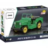 Cobi giocattolo da costruzione Jeep Willys CJ-2A verde modello 24517 – set di mattoncini
