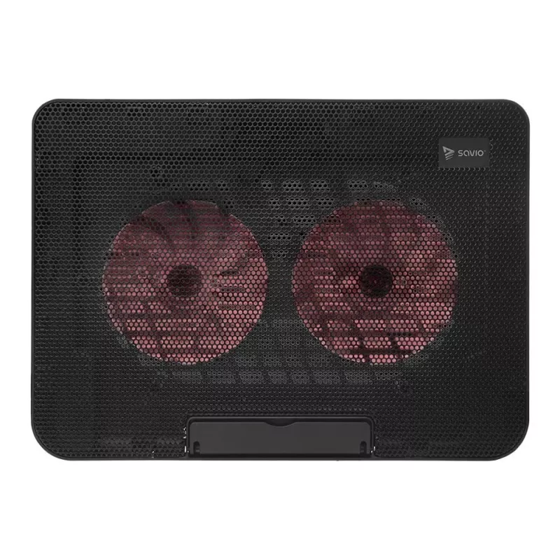 Base raffreddante per laptop SAVIO COS-02, 2 ventole 14 cm, alimentazione USB, fino a 17,3 inch, nero