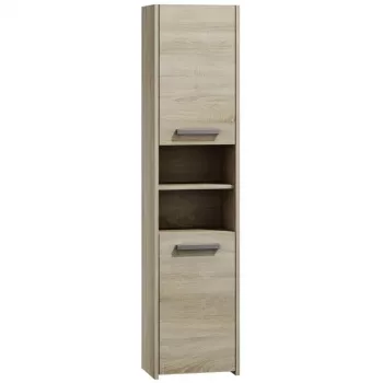 Armadietto bagno Top e shop S40 SONOMA — struttura color rovere, freestanding, 6 ripiani, 400×300×1700 mm