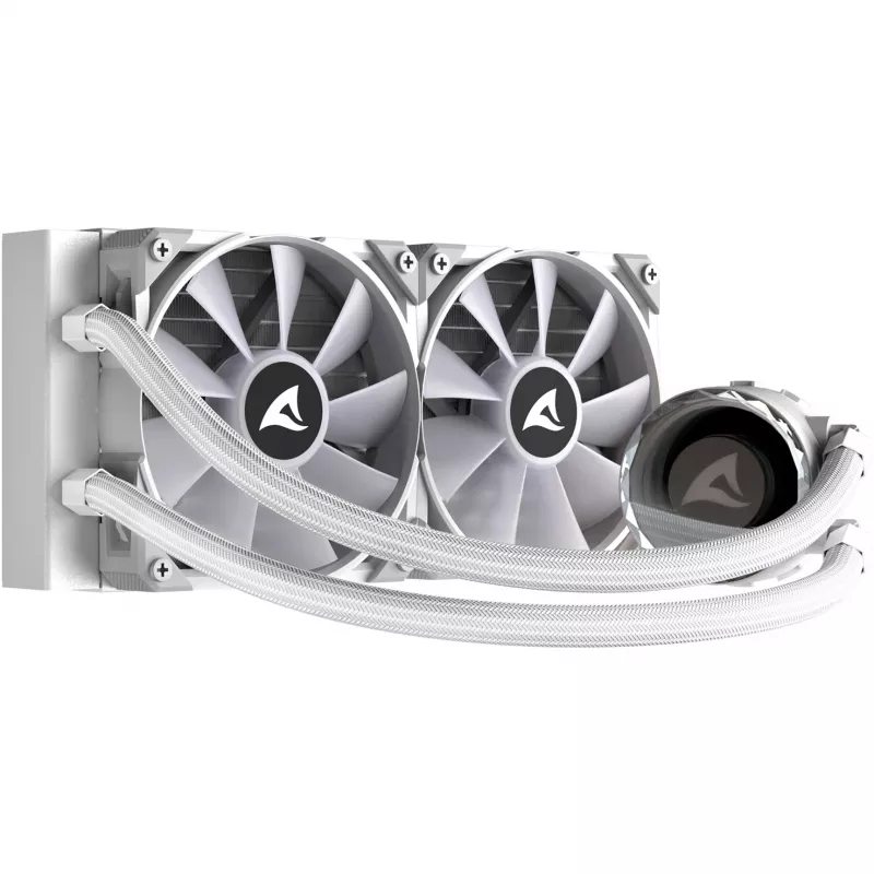 S80 RGB White AIO 240mm, raffreddamento a liquido bianco