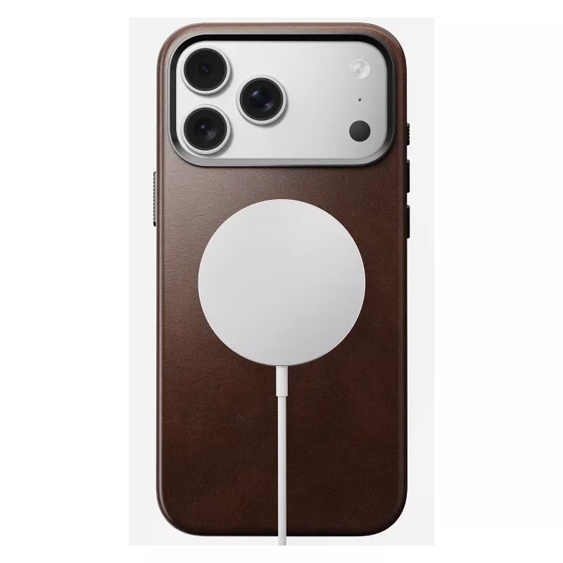 Custodia per cellulare Nomad Traditional Leather Case per iPhone 17 Pro Max, pelle/alluminio/microfibra, adatta per 6,9