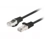 Lanberg PCF6-20CC-0100-BK Cavo patch Cat.6 F/UTP, confezione da 10, 1 m, Nero
