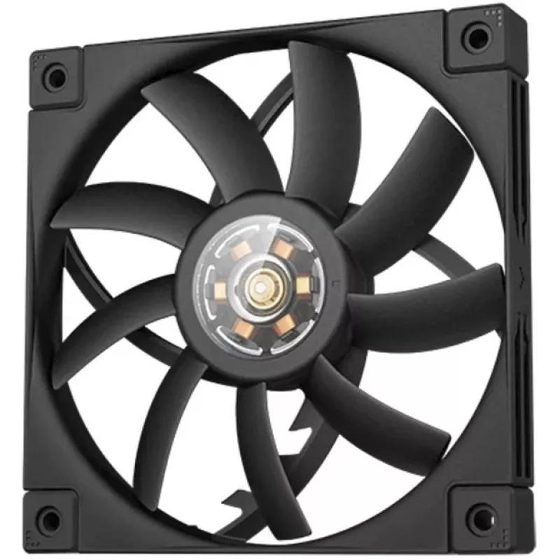 Ventola per case slim PWM da 120 mm DeepCool FT12 slim – nera, design low-profile, controllo PWM