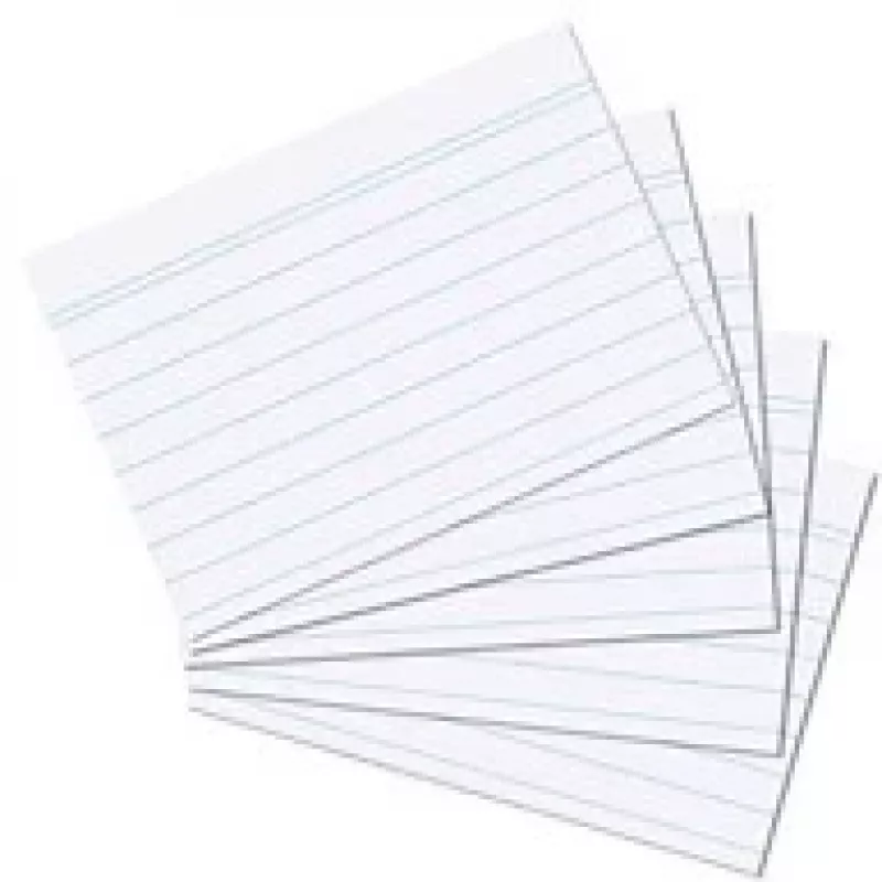 Schede per schedario Herlitz 1150507 bianco 100 pz.