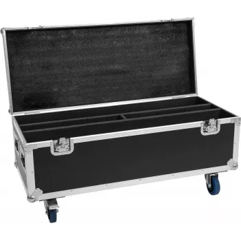 Flightcase Roadinger per 2x LED TMH Bar-S120 con ruote — valigia protettiva da trasporto