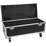 Flightcase Roadinger per 2x LED TMH Bar-S120 con ruote — valigia protettiva da trasporto