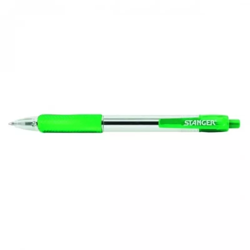 STANGER penna a sfera 1.0 Softgrip retrattile, verde, 1 pz. 18000300041