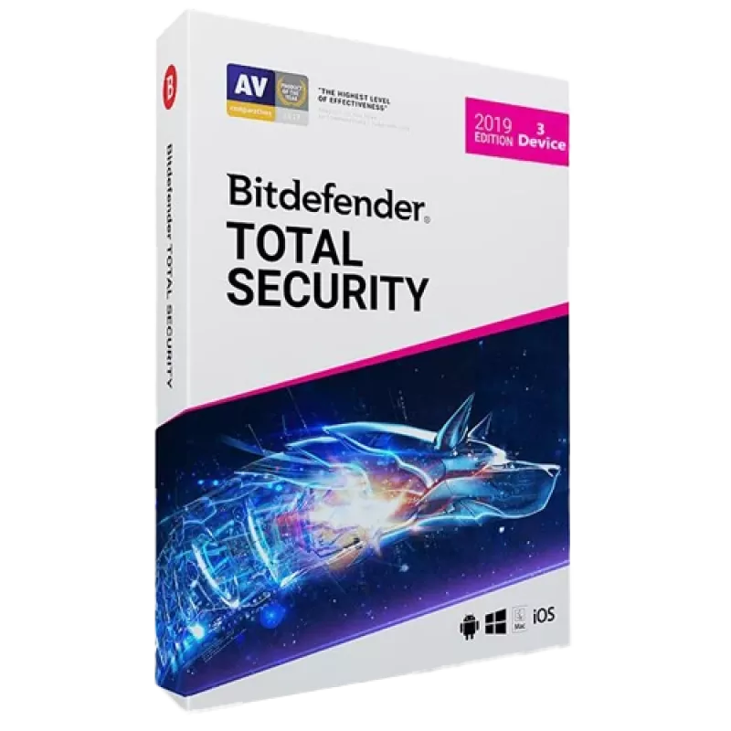Bitdefender Total Security | 3 PC | 1 anno | Solo EU