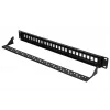 Patch panel Extralink 24 porte U/UTP (UTP) modulare, 1U, nero, larghezza 482,6 mm