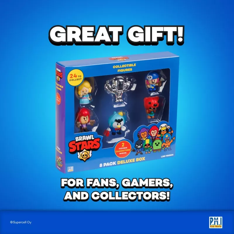 Brawl Stars S1 Figure – confezione da 8 Deluxe Box VER.B