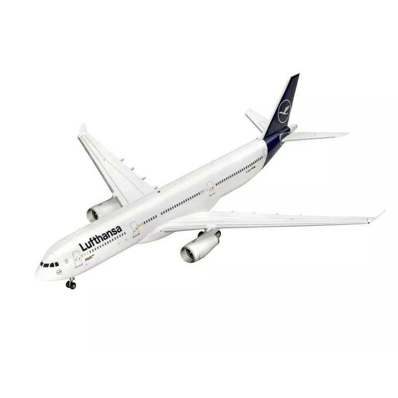 Modello in plastica aereo REVELL Airbus A330-300 Lufthansa scala 1:144