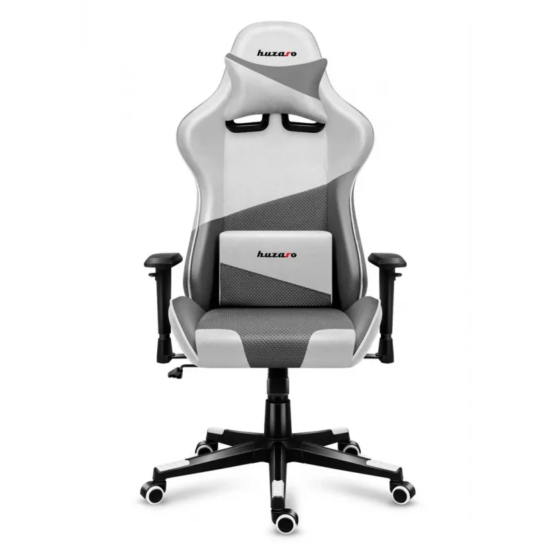Sedia da gaming Huzaro Force 6.2 a guscio grigio, bianco
