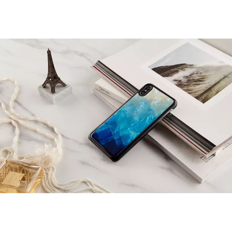 Custodia per cellulare iKins per iPhone XS Max — blausee finitura nera