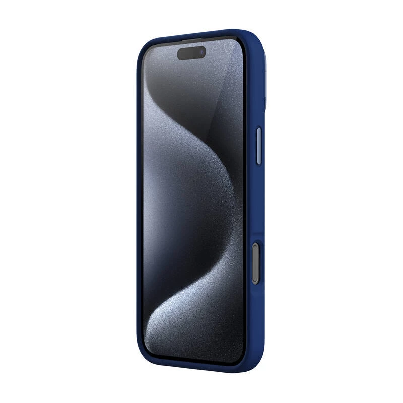 Custodia magnetica Nillkin LensWing per iPhone 16 Pro (blu)