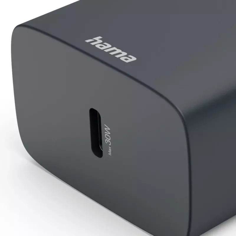 Hama 00086442 caricabatterie per dispositivi mobili smartphone grigio ricarica rapida AC uso interno