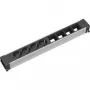 Distributore di corrente 4 prese AC Bachmann 909.007 nero argento