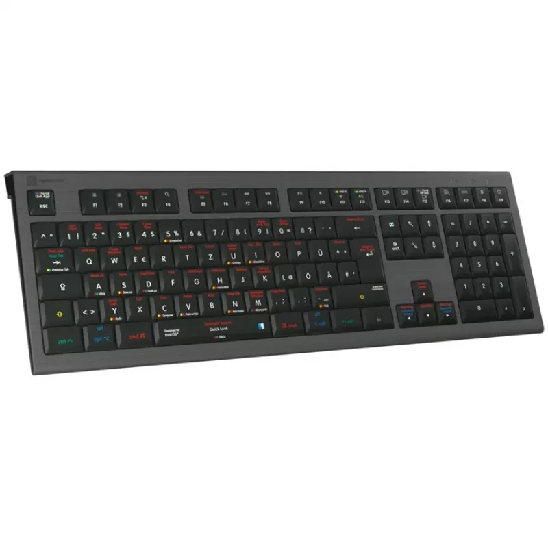 Logickeyboard LKB-OSX-A2M-DE tastiera USB QWERTZ tedesca nero (LKB-OSX-A2M-DE)