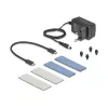 Case per SSD DeLOCK 42027 grigio M.2 10 Gbit/s USB Type-C