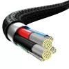 Cavo USB Baseus Rapid 3-in-1 1,5 m USB A USB C/Micro USB A/Lightning nero