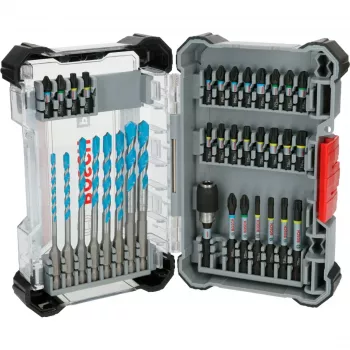 Set punte e bit per percussione Bosch PRO 35 pezzi 2608522518 — punte e bit assortiti per metallo, legno, muratura
