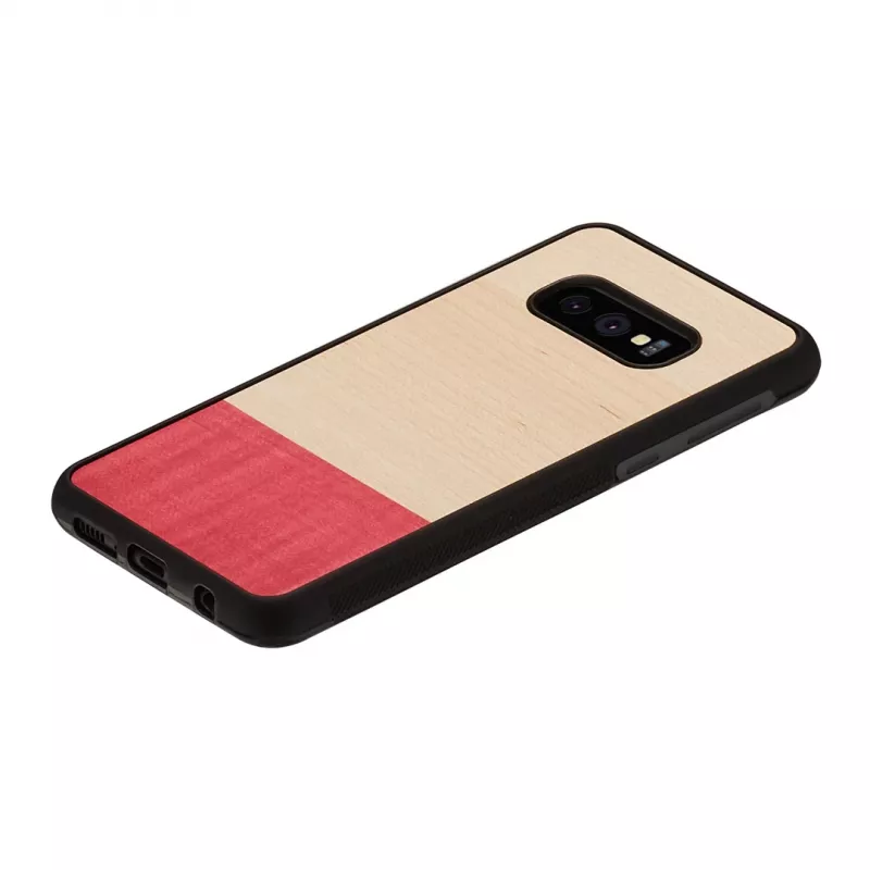 Custodia per smartphone man and wood per Galaxy S10e – miss match nero, guscio rigido protettivo