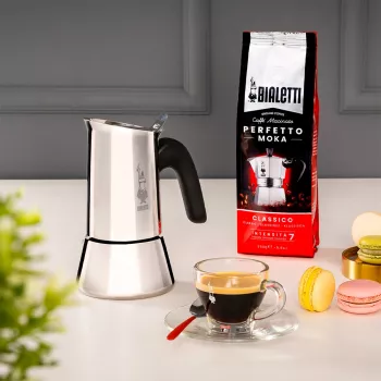 Caffettiera BIALETTI Venus Box 0,1 L acciaio inox, 2 tazze, manico in polipropilene