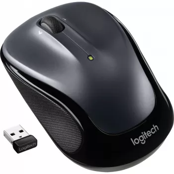 LOGITECH M325s mouse per entrambe le mani ottico 5 tasti senza fili 2,4 GHz ricevitore USB Nano grigio scuro