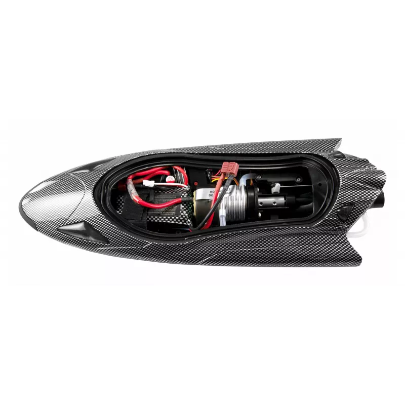 Motoscafo radiocomandato Amewi Stingray Jet Drive 335 mm RTR, effetto carbonio