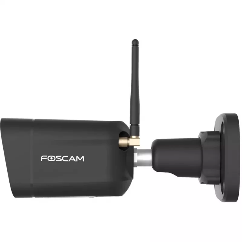 Foscam V8P telecamera WiFi bullet per esterni, 8 MP 4K (3840x2160), WiFi dual-band, faro, sirena, visione notturna, nera