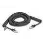 Cavo a spirale DeLOCK RJ45 connettore maschio a connettore maschio Cat.5e 3 m nero