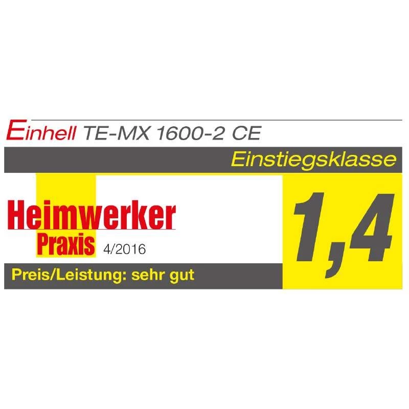 Einhell TE-MX 1600-2 CE - malta - colore - polvere - nero - rosso - M14 - ergonomico - 750 RPM - 1600 W