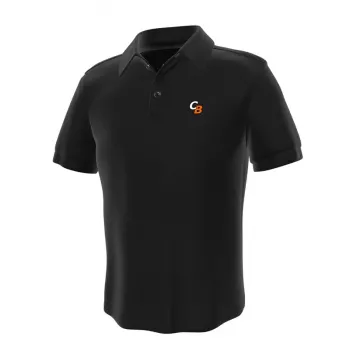 Polo GamersWear ComputerBase nero taglia S — polo gaming uomo, nero, tessuto traspirante