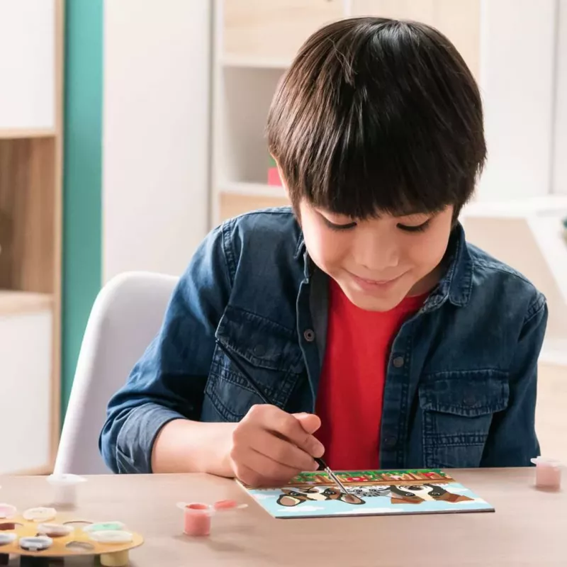 Set di pittura Ravensburger CreArt – Cani e gatti (set dipingi con i numeri)