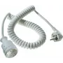 AS Schwabe 70412 cavo a spirale Schuko, bianco