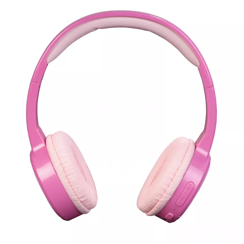 Denver BTH-106P cuffie over-ear per bambini, cablate e wireless (Bluetooth), rosa