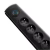Protezione da sovratensione Qoltec 50269 nero 5 prese AC 230V