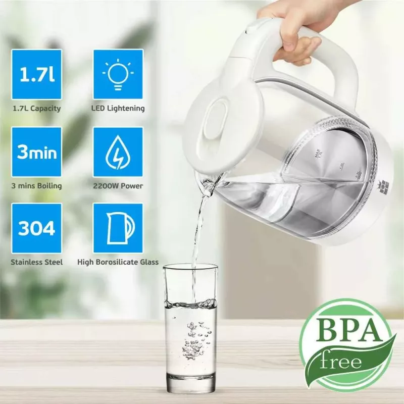 Bollitore elettrico Forme FKG-102 1,7L 2200W bianco