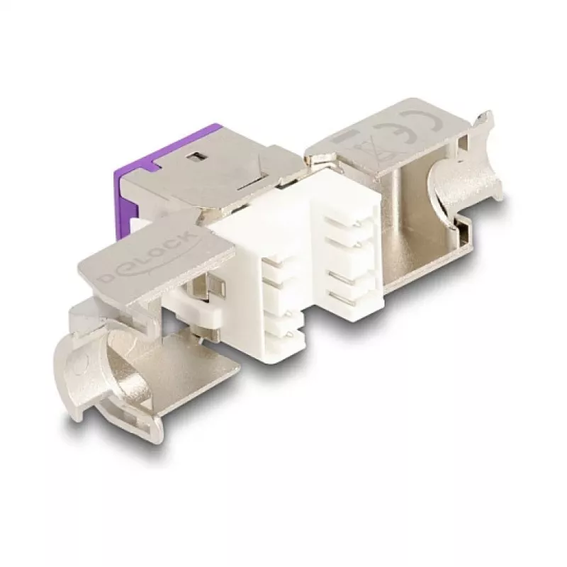 Modulo Keystone DeLOCK 88121 piatto viola RJ-45 10 pezzi