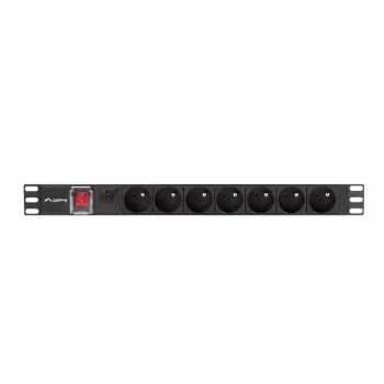 Ciabatta rack PDU LANBERG (1U, 16A, 7X 230V, 2M)