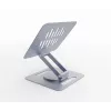 Supporto rialzato per notebook GEMBIRD NBS-DR1-01 – base girevole, regolabile in altezza, grigio space