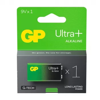 Batteria alcalina 6LR61 9V GP ULTRA+ 1 pz.