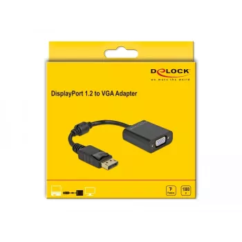 Adattatore DisplayPort 1.2 connettore maschio su VGA connettore femmina DeLOCK 61006