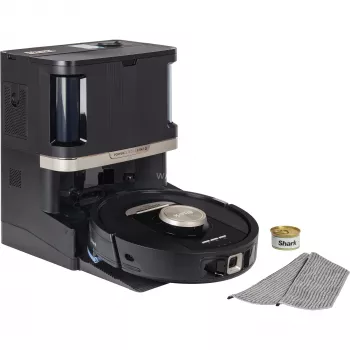 Robot aspirapolvere e lavapavimenti 2-in-1 Shark PowerDetect NeverTouch Pro RV2800ZEEU, LiDAR, 20 kPa, nero