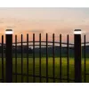 GB128 Lampada solare LED per pali di recinzione e giardino, nero - verde blu