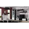 Credenza per soggiorno Cama UNI nero/bianco lucido