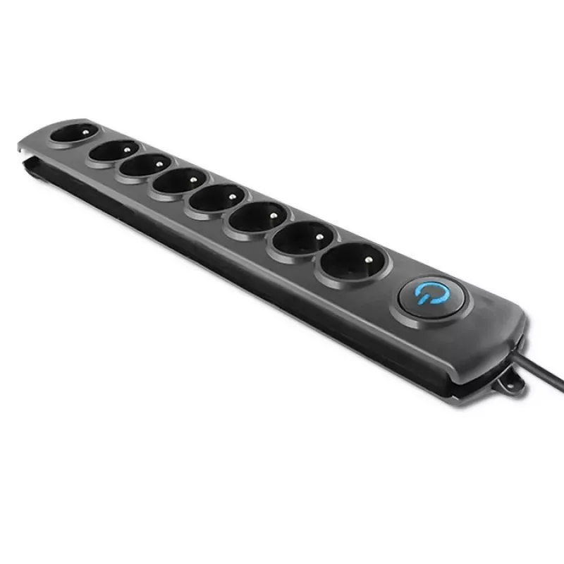Protezione da sovratensione Qoltec 50113 nero 8 uscite AC 230 V 1,8 m